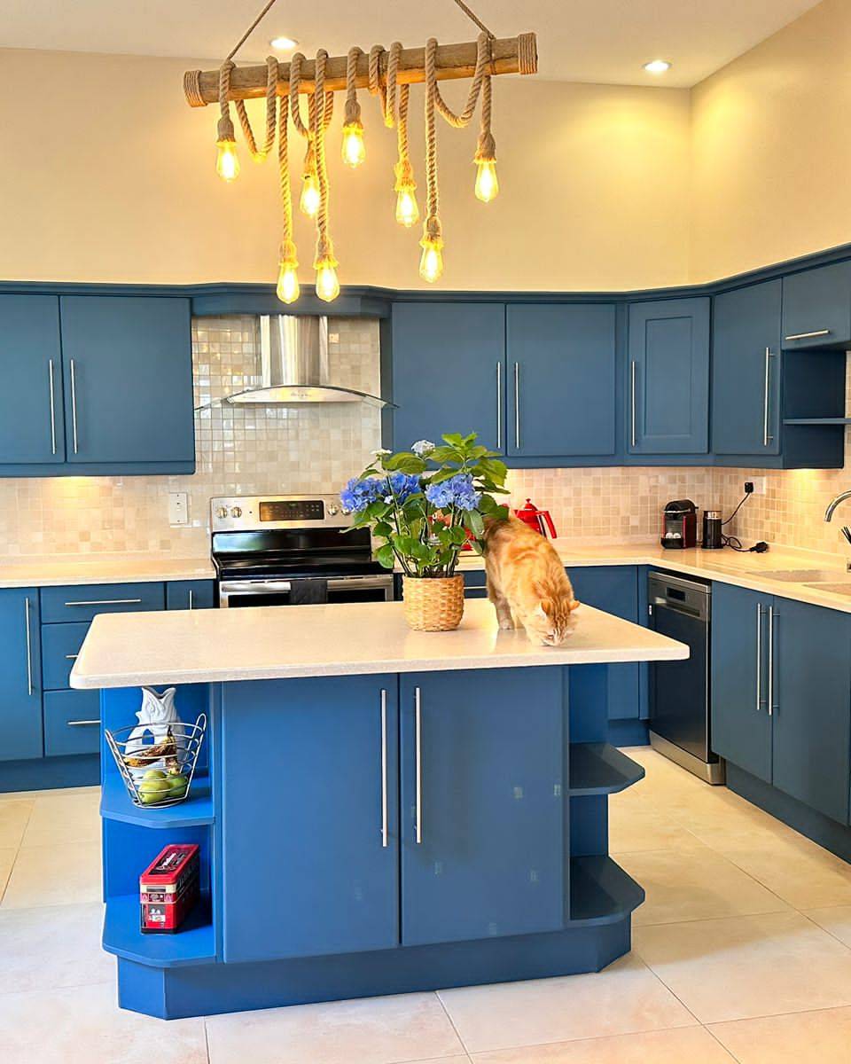 Modern kitchen transformed by SANGA INTERIOR WRAP in Dubai