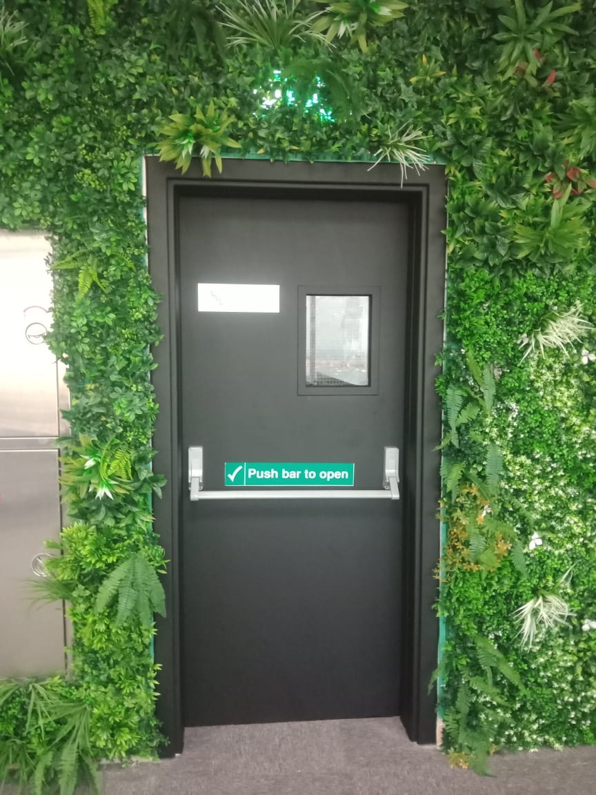Modern black door finish